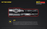 NITECORE MH23 1800 Lumen Compact Flashlight with NL1835HP 3500mAh rechargeable Battery