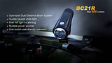EdisonBright Fenix BC21R 880 Lumen Cree LED USB Rechargeable Bike Bicycle Light, 2 X Rechargeable Batteries BBX3 Battery Carry case Bundle
