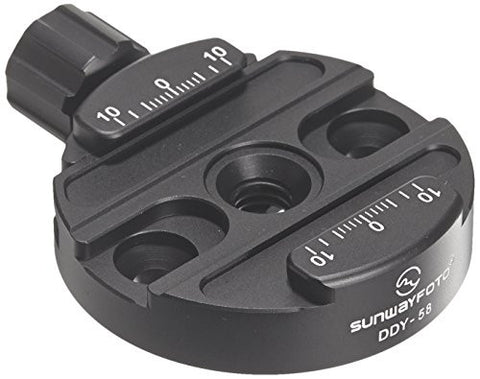 SUNWAYFOTO Discal Clamp DDY-58 DDY58 Arca Compatible for Ball Head