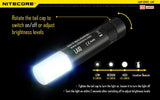 Nitecore LA10 135 Lumen dedicated magnetic base camping light with EdisonBright AA battery