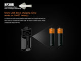 Fenix HP30R 1750 Lumen CREE LED Headlamp (Black color body) 2 X Fenix Li-ion rechargeable batteries and Four EdisonBright CR123A Lithium batteries bundle