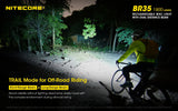 EdisonBright Nitecore BR35 1800 lumen Dual Distance Beam 2 X Cree XM-L2 U2 LED USB rechargeable Bike Bicycle Light, rechargeable battery with USB cable bundle