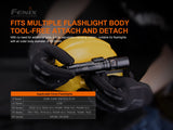 Fenix ALD-05 Universal Helmet Flashlight Holder Bundle with EdisonBright Accessory case