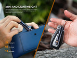 Fenix E05R 400 Lumen USB Rechargeable EDC Keychain Flashlight with EdisonBright Charging Cable Carrying case