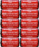 SureFire SF12-BB 123A CR123 3-Volt Lithium Batteries - 10 Pack