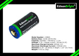 8 Pack Brand New EdisonBright EBR65 16340 (RCR123A) rechargeable Li-ion batteries