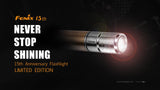 Fenix 15th Anniversary Special Edition 85 Lumen LED flashlight, unique rose gold plating with Fenix's insignia bundle including battery