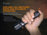 Fenix TK22 V2 1600 Lumens LED high powered long throw flashlight, traffic wand attachment with EdisonBright battery carry case bundle