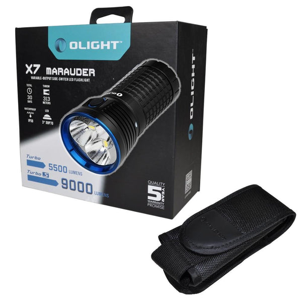 Brand New Olight X7 Marauder CREE LED 9000 Lumens Flashlight/searchlight  with Holster