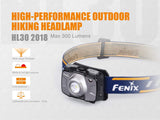 Fenix HL30 2018 300 Lumen LED Headlamp with 2 X EdisonBright AA Alkaline batteries