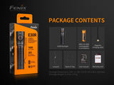Fenix E30R 1600 Lumen USB rechargeable CREE LED EDC Flashlight with EdisonBright battery carry case bundle