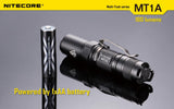 Nitecore MT1A 180 Lumens Multi-Task Series EDC Ultra-Super Compact LED Flashlight, Powered by: 1 AA Aklaine/Ni-MH batteries.