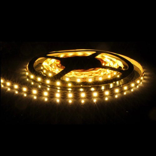 Flexible Warm White LED Strip 16.4ft 300 LED SMD 12V , 5m Ribbon Roll, 3528 WW EdisonBright Brand.