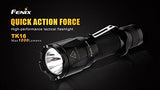 EdisonBright Fenix TK16 1000 Lumens Cree LED tactical Flashlight with Genuine Fenix ARB-L2 18650 2600mAh Li-ion rechargeable battery, smart battery Charger and 2X CR123A Lithium batteries bundle