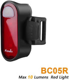 Fenix BC05R USB Rechargeable Bike Light Bicycle Red Tail Light with Type-C Charging Cable,Bicycle mounting Strap,Body Clip
