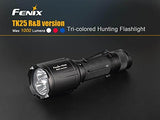 EdisonBright Fenix TK25 R & B 1000 Lumens white w/Red & Blue LED hunting Flashlight rechargeable weapon mount kit with USB charging cable