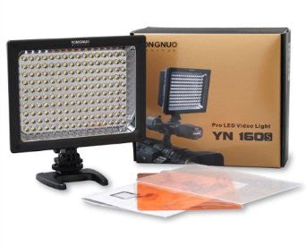 Yongnuo Pro LED Video / Studio Light YN-160s, LED Panel for Canon, Nikon, Sony, Panasonic, Samsung Camcorder or Digital SLR Cameras