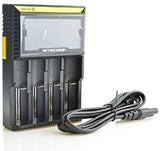 Nitecore Digicharger D4 Battery Four Bays Charger with LCD Display