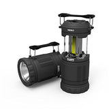 EdisonBright 2 Pack Nebo Poppy 6555 (Black/Green) Combination LED 300 Lumen Lantern and 120 Lumen Spot Light w battery case