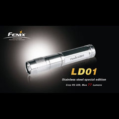 Fenix LD01 77 Lumens Stainless Steel CREE LED Flashlight