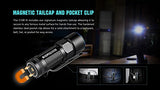 EdisonBright Olight S10R III rechargeable 600 Lumens LED Flashlight EDC/pocket/keychain with RCR123 Li-ion battery, Charging Base and USB cable