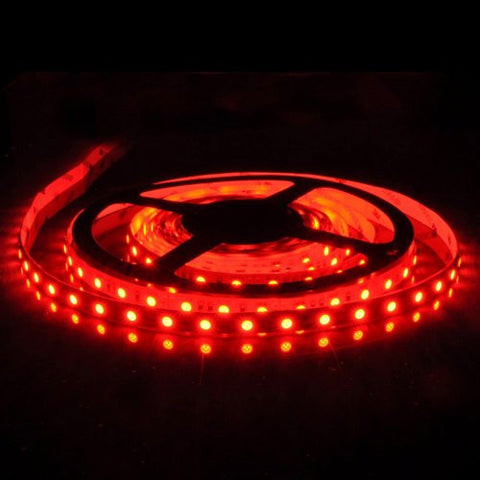 Flexible RED LED Strip 16.4ft 300 LED SMD 12V , 5m Ribbon Roll, 5050 R EdisonBright Brand.