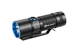 EdisonBright Olight S10R II rechargeable 500 Lumens CREE XP-L LED Flashlight EDC with RCR123 Li-ion battery, Charging Base and CR123A Lithium back-up Battery bundle