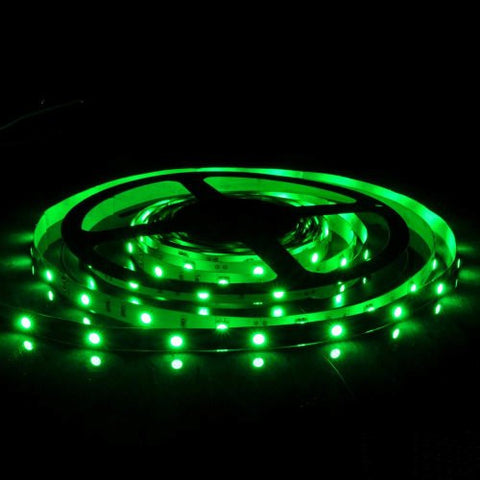 Flexible GREEN LED Strip 16.4ft 150 LED SMD 12V , 5m Ribbon Roll, 3528 G EdisonBright Brand.