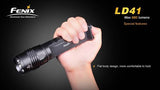 Fenix LD41 XM-L2 U2 680 Lumen LED Tactical Flashlight with Four rechargeable AA batteries, Charger & Four EdisonBright AA Alkaline batteries