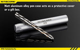 Nitecore NTP10 Tactical Self Defense Pen with Tungsten Steel Tip, Titanium