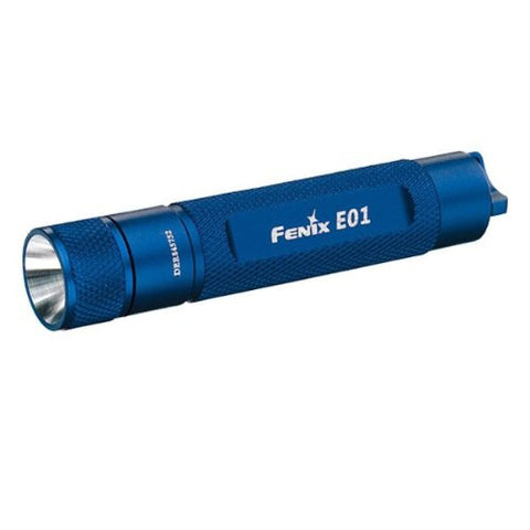 Fenix E01 10 Lumens EDC Blue Keyring LED Flashlight