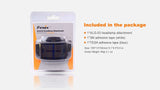 Fenix ALG-03 headlamp helmet mount with EdisonBright Battery Case for HL55 & HL60R