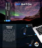 Olight S1R Turbo S USB rechargeable 900 Lumen CREE LED Flashlight, Rechargeable battery with EdisonBright brand USb AC & Car chargers