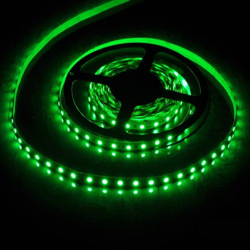 Flexible GREEN LED Strip 16.4ft 300 LED SMD 12V , 5m Ribbon Roll, 5050 G EdisonBright Brand.