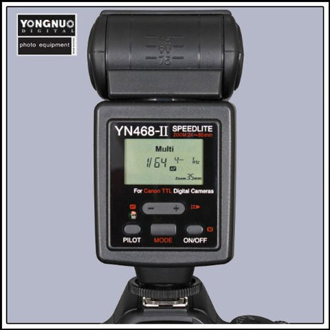 YongNuo YN-468 II E-TTL Speedlite With LCD Display, for Canon 50D 40D T1i Xsi XS