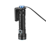 Olight Seeker 2 Pro 3200 Lumen USB Rechargeable LED Flashlight, 2 X Charging brackets, Olight Rechargeable Battery, and EdisonBright cable carry case