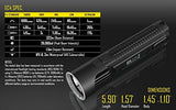 Nitecore EC4 1000 Lumen LED tactical flashlight 2 X NL189 18650 Li-ion rechargeable batteries, i2 intelligent Charger, in-Car Charging Cable and four EdisonBright CR123A Lithium Batteries