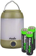 Fenix CL23 300 Lumen dedicated camping light with 3 X EdisonBright AA batteries bundle