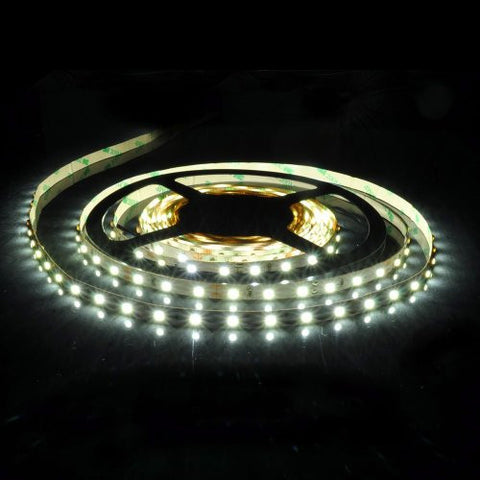 Flexible WHITE LED Strip 16.4ft 300 LED SMD 12V , 5m Ribbon Roll, 3528 W EdisonBright Brand.