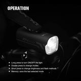 Olight 400 Lumen Bike Light RN 400 for Cycling, with Rechargeable Battery, Handle Bracket, Gopro Compatible Mount, Battery Carrying case Bundle