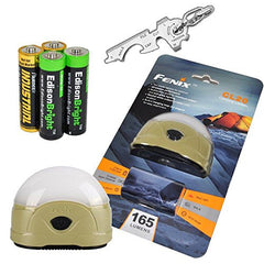 Fenix CL20 165 Lumen dedicated camping light and True Utility TU247 KeyTool bundle with 2X EdisonBright AA Alkaline batteries