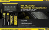 Nitecore Digicharger D4 Battery Four Bays Charger with LCD Display