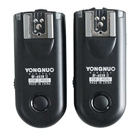Yongnuo RF-603 N3 2.4GHz Wireless Flash Trigger/Wireless Shutter Release Tranceiver Kit for Nikon D90/D3100/D5000/D7000