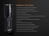 FENIX TK35 Ultimate Edition 2018 version (TK35UE) 3200 Lumen CREE XHP 70 LED Tactical Flashlight with 4 X EdisonBright CR123A Lithium batteries, Holster & Lanyard bundle