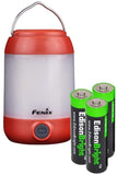 Fenix CL23 300 Lumen dedicated camping light with 3 X EdisonBright AA batteries bundle