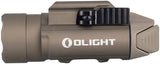 EdisonBright Olight PL-Pro 1500 Lumen Rechargeable LED Weapon/Pistol Light (PLPRO) for Glock and More w Charging Cable Carry case Bundle