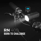 Olight 400 Lumen Bike Light RN 400 for Cycling, with Rechargeable Battery, Handle Bracket, Gopro Compatible Mount, Battery Carrying case Bundle