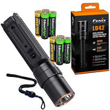 Fenix LD42 AA Battery Powered 1000 Lumen Rotary Controller LED Flashlight w/Four X EdisonBright AA Batteries Bundle