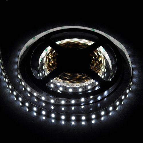 Flexible WHITE LED Strip 16.4ft 300 LED SMD 12V , 5m Ribbon Roll, 5050 W EdisonBright Brand.