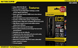 EdisonBright NITECORE EC22 1000 Lumens CREE LED Variable Brightness Rotary Control Flashlight Nitecore USB Rechargeable Battery Bundle with Charging Cable